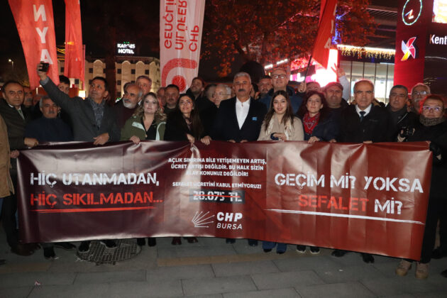 CHP Bursa’dan asgari ücret tepkisi