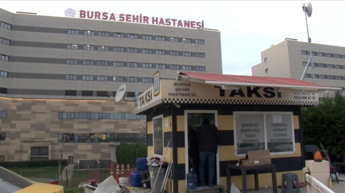 Taksi durağında dehşet anları