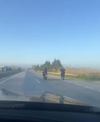 Trafikte tehlikeli anlar!