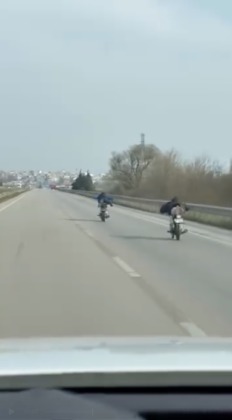 Motor üstünde yolculuk!