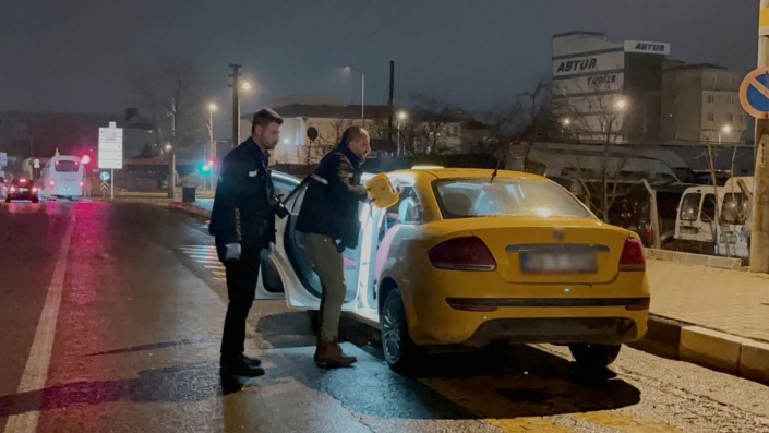 Takside yolcu dehşeti!