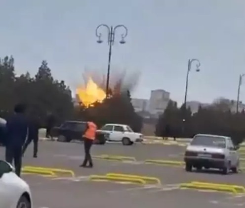 Nahçıvan Havalimanı’na İran kamikaze dronu düştü