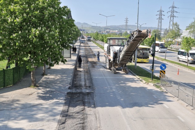 Bursa’da terminal yolu yenileniyor