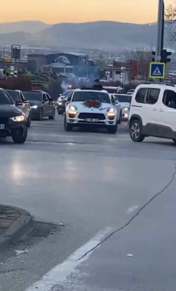 Düğün konvoyuna ceza