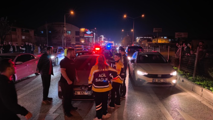 Önce kaza, sonra kargaşa