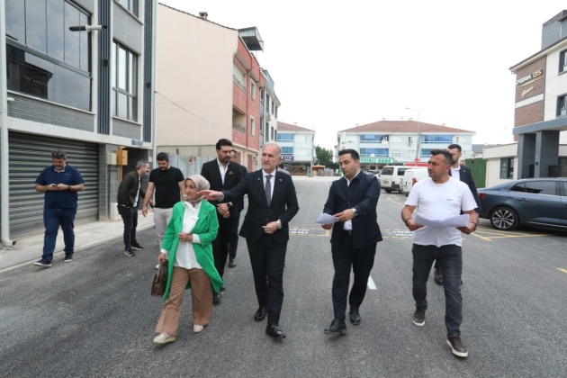 İnegöl Belediyesi üst yapı çalışmalarına hız verdi
