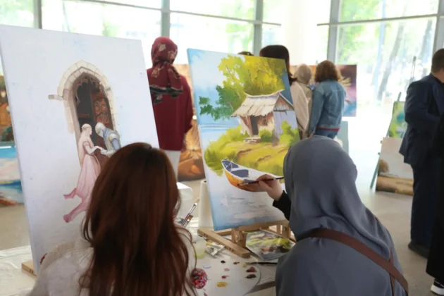 İNESMEK kursiyerlerinin eserleri görücüye çıktı