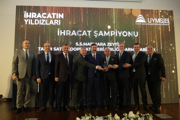 Marmarabirlik’e ‘ihracat şampiyonluğu’ ödülü
