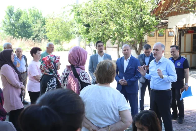 Başkan Taban vatandaşların taleplerini yerinde dinledi