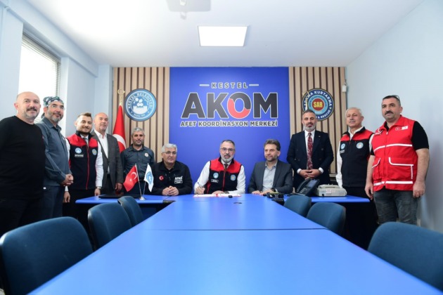 Kestel’de afetlere hazırlık için güç birliği