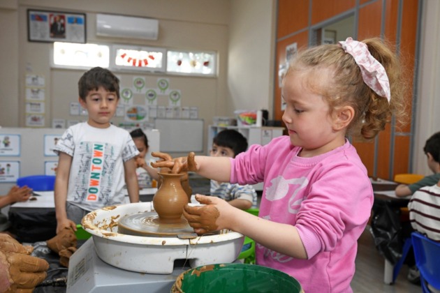 Osmangazi’de çocuklar geleneksel sanat ile buluştu