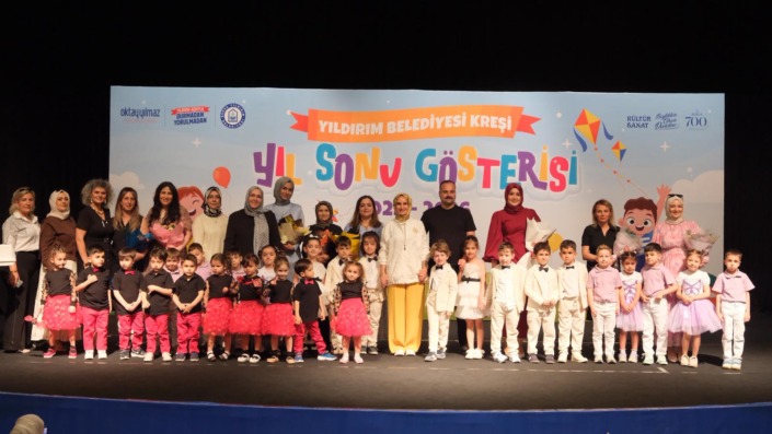 Yıldırım’da miniklerin mezuniyet heyecanı