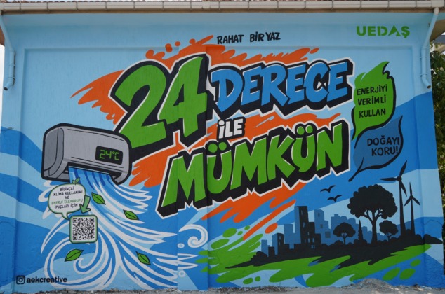 UEDAŞ, “24 derece ile mümkün” mesajını trafolara taşıdı