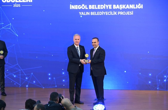 İnegöl Belediyesi’nin “Yalın Belediyecilik” projesine ödül