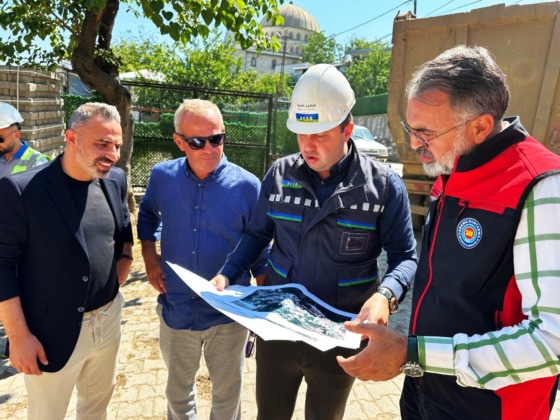 Başkan Erol, doğalgaz çalışmalarını yerinde inceledi