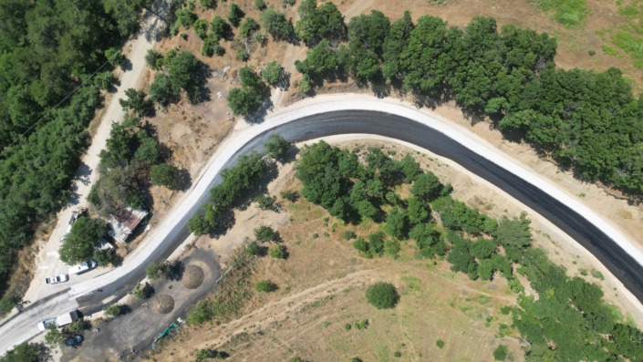 Dağakça yolu yenilendi