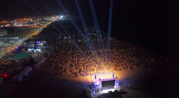 Karacabey Boğazı’nda gökyüzü şöleni
