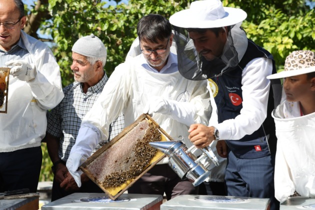 Keles’te bal hasadı yapıldı