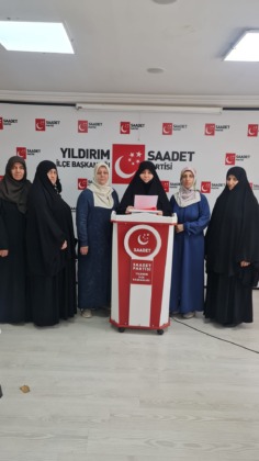 Saadet Partisi Kadın Kolları: Adalet, okul kapısında başlamalıdır