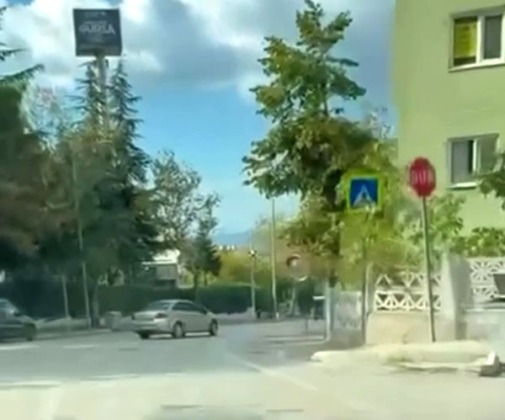 Cadde üzerinde drift!