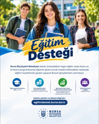 Bursa’da Büyükşehir’den üniversite öğrencilerine eğitim desteği