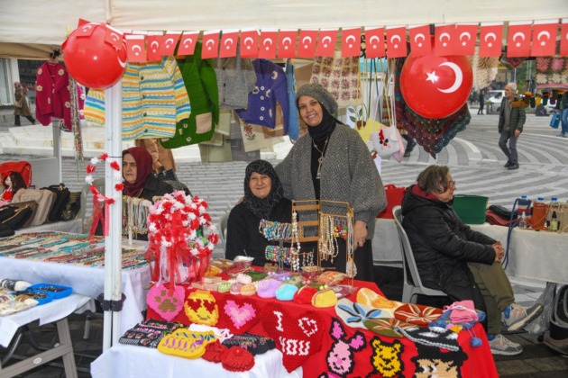 Kadın girişimciler Cumhuriyet Sokağı’na renk kattı